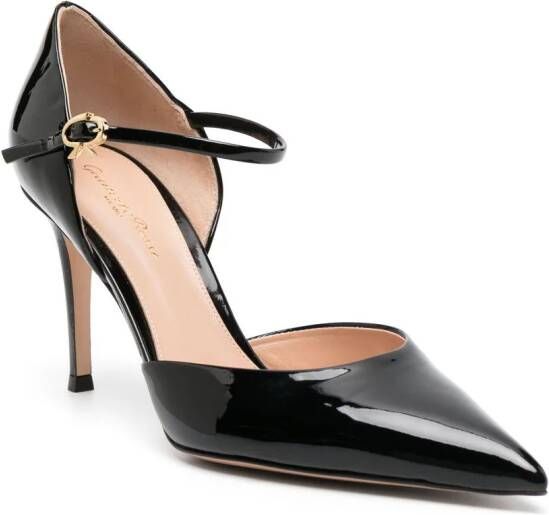 Gianvito Rossi Leren pumps Zwart