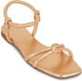 Gianvito Rossi Leren sandalen Goud - Thumbnail 2