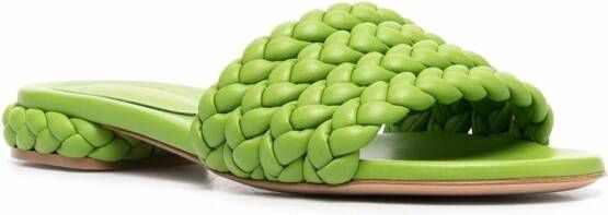 Gianvito Rossi Leren sandalen Groen