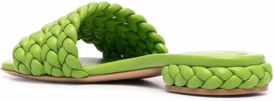 Gianvito Rossi Leren sandalen Groen