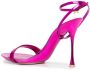 Gianvito Rossi Leren sandalen Paars - Thumbnail 3