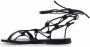 Gianvito Rossi Leren sandalen Zwart - Thumbnail 3