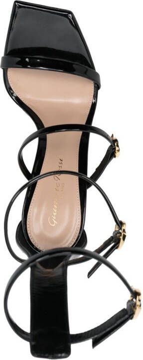 Gianvito Rossi Leren sandalen Zwart