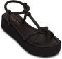 Gianvito Rossi Leren sandalen Zwart - Thumbnail 2