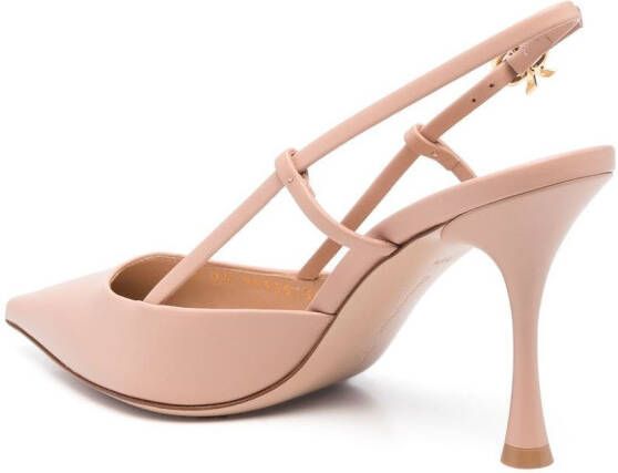 Gianvito Rossi Leren slingback pumps Beige