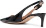 Gianvito Rossi Leren slingback pumps Zwart - Thumbnail 3