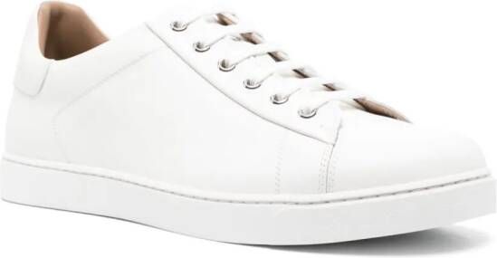 Gianvito Rossi Leren sneakers Wit