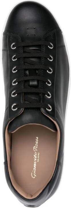 Gianvito Rossi Leren sneakers Zwart