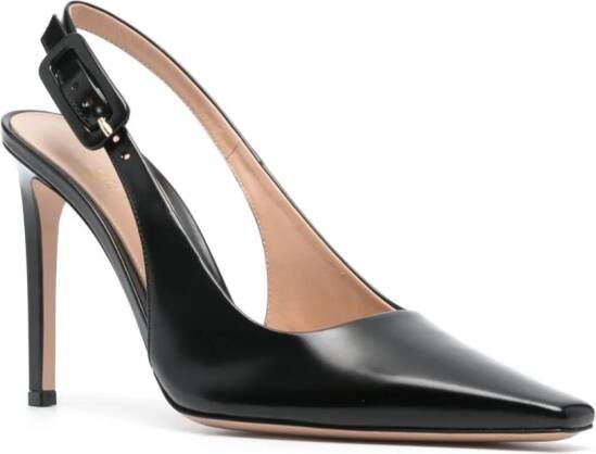 Gianvito Rossi Lindsay 100mm leren pumps Zwart