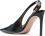 Gianvito Rossi Lindsay 100mm leren pumps Zwart - Thumbnail 3