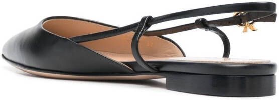 Gianvito Rossi Lint Sling 05 ballerina's Zwart