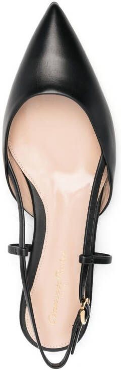 Gianvito Rossi Lint Sling 05 ballerina's Zwart