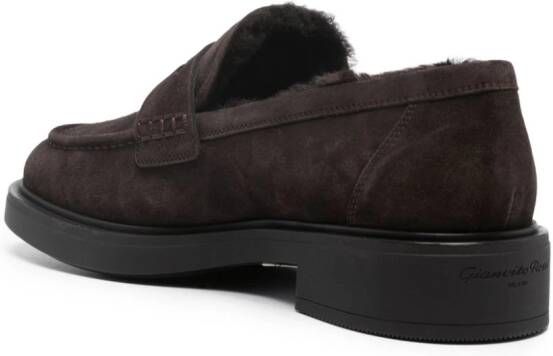 Gianvito Rossi Loafers met ronde neus Bruin