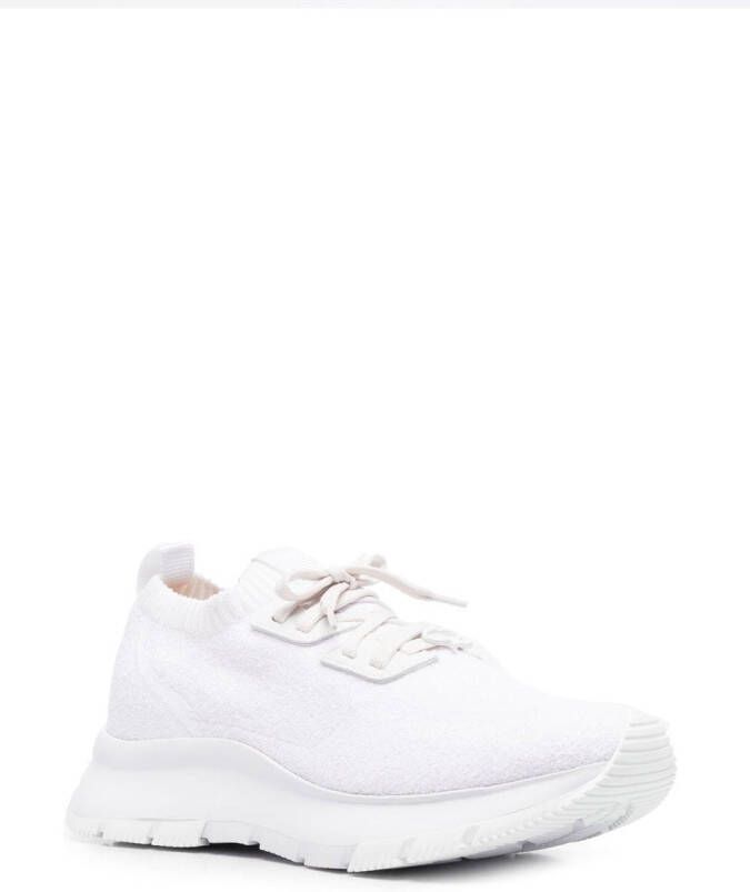 Gianvito Rossi Low-top sneakers met logo Wit