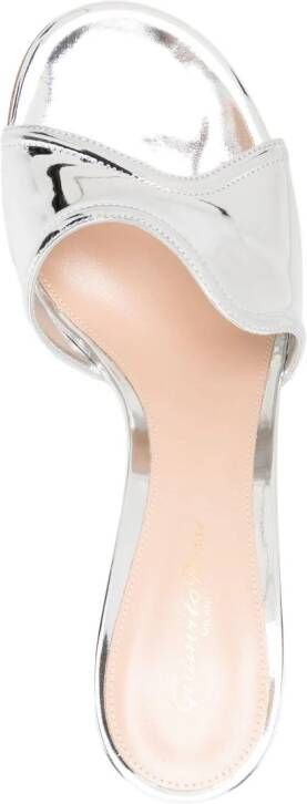 Gianvito Rossi Lucrezia 70 mm leren sandalen Zilver