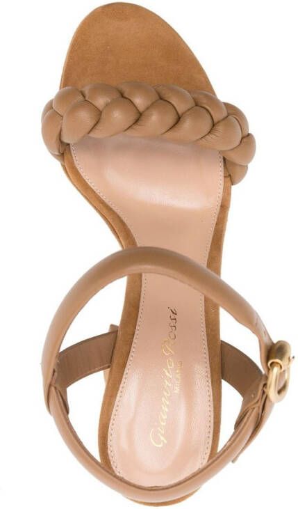 Gianvito Rossi Maddy sandalen met plateauzool Beige