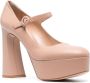 Gianvito Rossi Mary Jane pumps met plateauzool Beige - Thumbnail 2