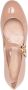 Gianvito Rossi Mary Ribbon 05 leren ballerina's Beige - Thumbnail 4
