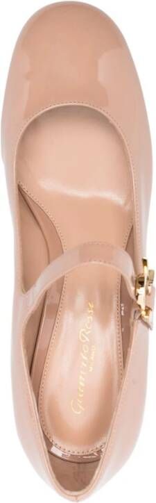 Gianvito Rossi Mary Ribbon pumps van lakleer Beige