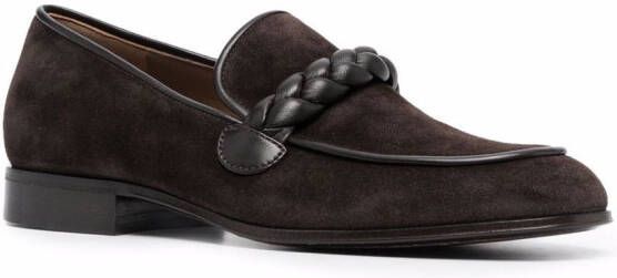 Gianvito Rossi Massimo suède loafers Bruin