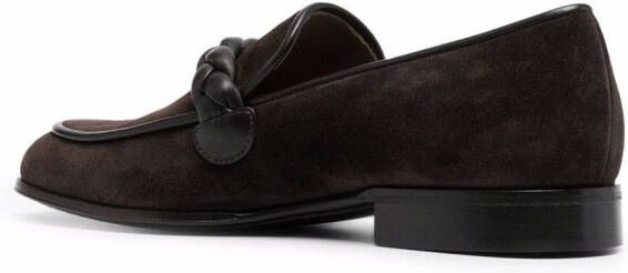 Gianvito Rossi Massimo suède loafers Bruin