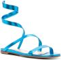 Gianvito Rossi Metallic sandalen Blauw - Thumbnail 2