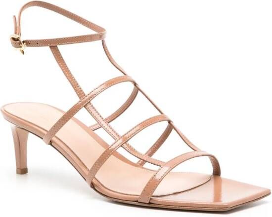 Gianvito Rossi Mondry leren sandalen Beige
