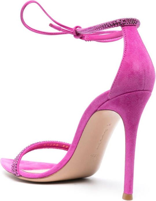 Gianvito Rossi Montecarlo sandalen verfraaid met kristal Roze