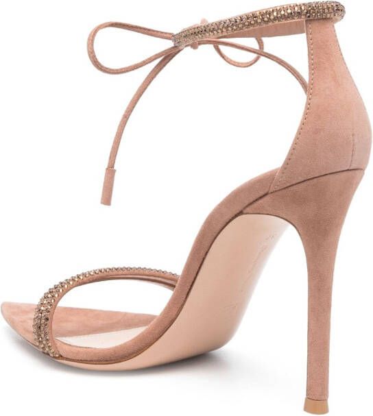 Gianvito Rossi Montecarlo suède sandalen Beige