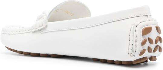 Gianvito Rossi Monza leren loafers Wit