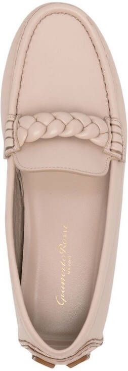 Gianvito Rossi Monza leren loafers Bruin