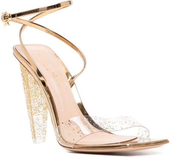 Gianvito Rossi Odyssey pumps verfraaid met glitter Goud