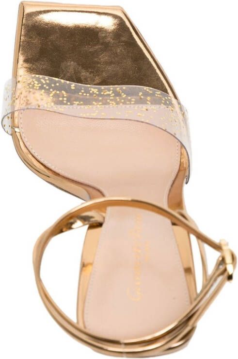 Gianvito Rossi Odyssey pumps verfraaid met glitter Goud