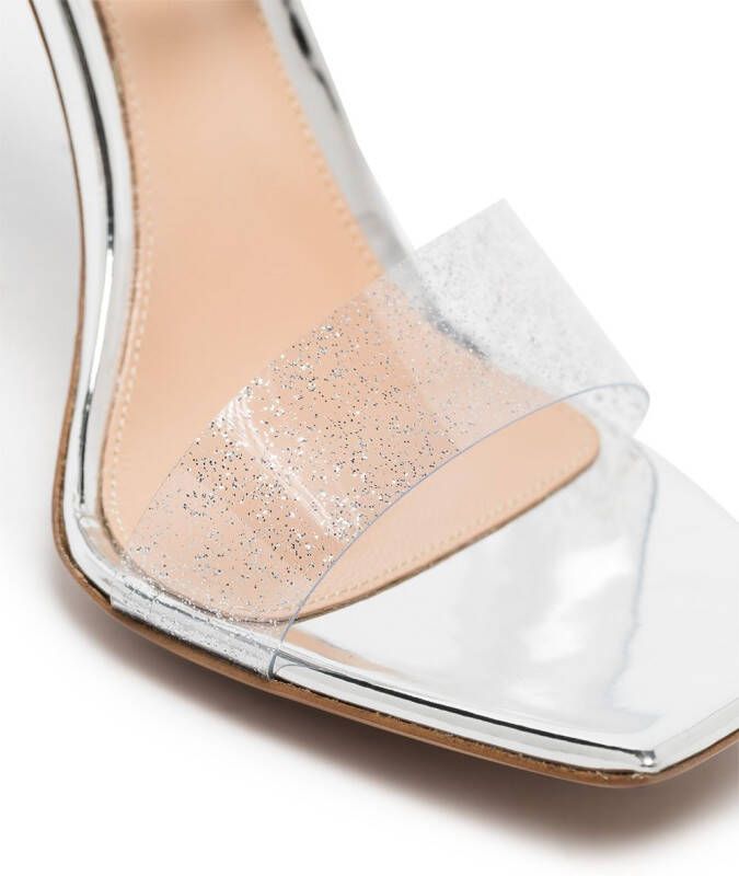 Gianvito Rossi 111 mm Odyssey sandalen verfraaid met glitters Zilver