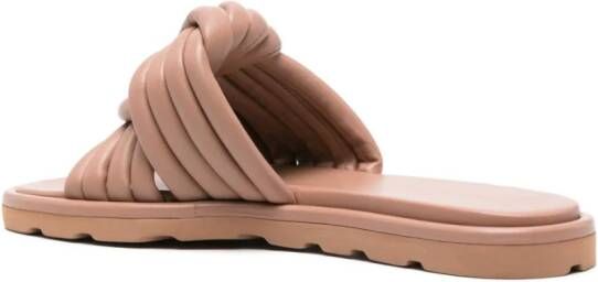 Gianvito Rossi Ottavia leren slippers Beige