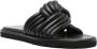 Gianvito Rossi Ottavia leren slippers Zwart - Thumbnail 2