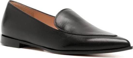 Gianvito Rossi Perry loafers met puntige neus Zwart