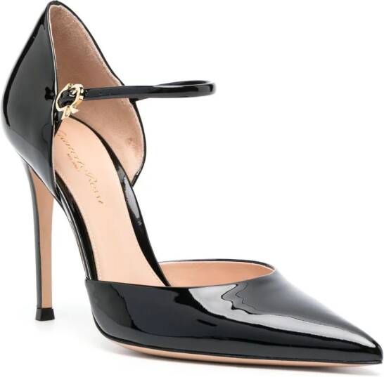 Gianvito Rossi Piper Anklet leren pumps Zwart