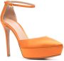 Gianvito Rossi Leren pumps Oranje - Thumbnail 2