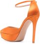 Gianvito Rossi Leren pumps Oranje - Thumbnail 3