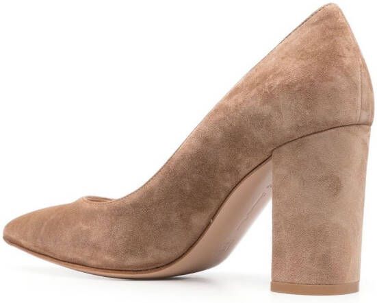 Gianvito Rossi Pumps met blokhak Bruin