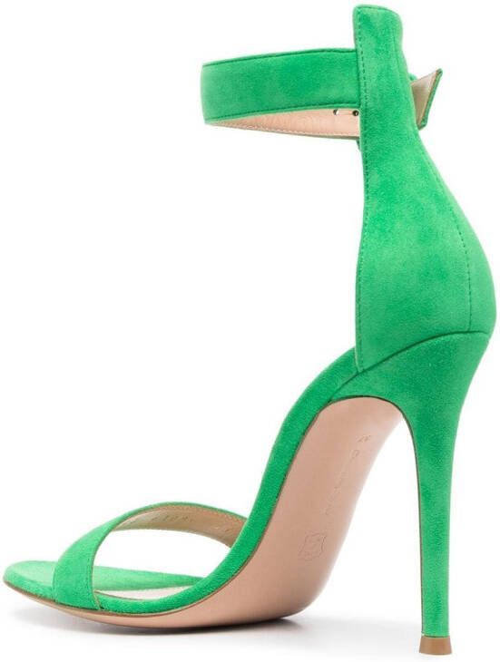 Gianvito Rossi Portofino suède sandalen Groen