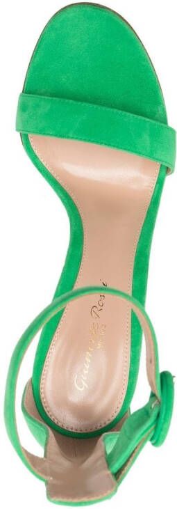 Gianvito Rossi Portofino suède sandalen Groen