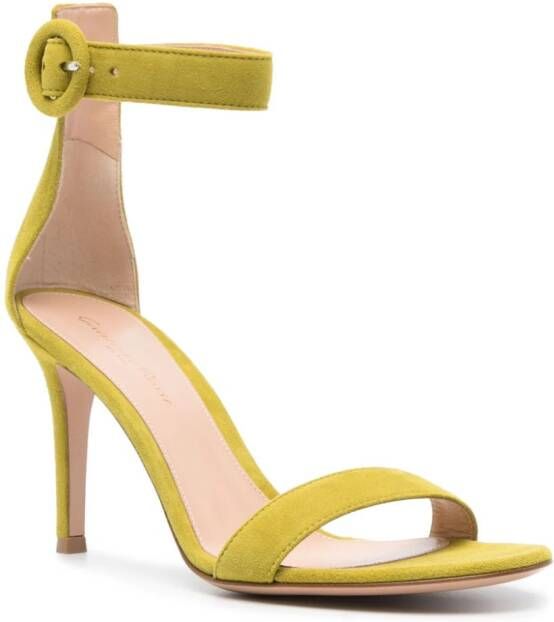 Gianvito Rossi Portofino suède sandalen Groen