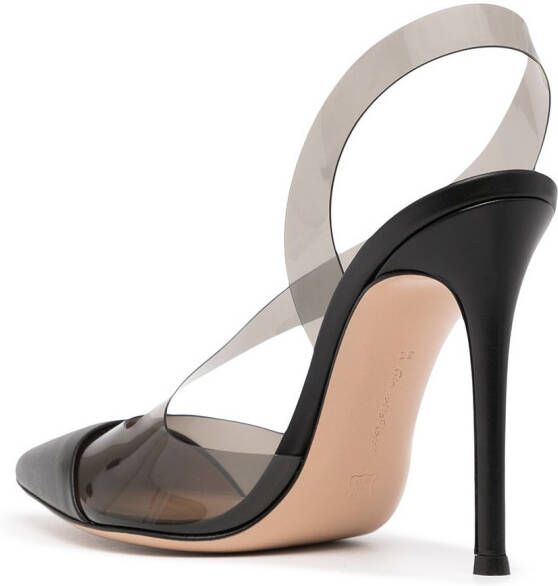 Gianvito Rossi Pumps met doorzichtig bandje Zwart