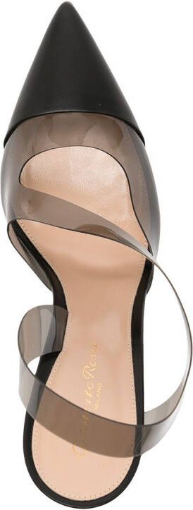 Gianvito Rossi Pumps met doorzichtig bandje Zwart