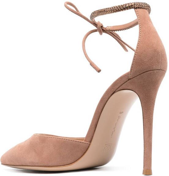 Gianvito Rossi Pumps met enkelbandje Beige