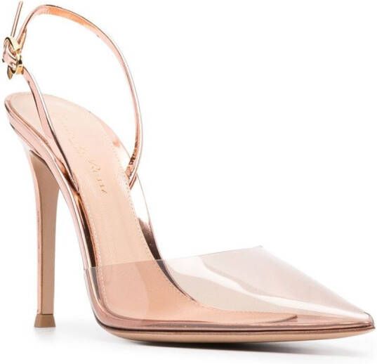 Gianvito Rossi Pumps met lint Beige