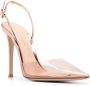 Gianvito Rossi Pumps met lint Beige - Thumbnail 2