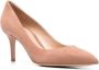 Gianvito Rossi Pumps met puntige neus Beige - Thumbnail 2